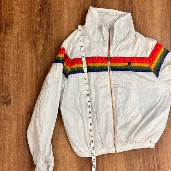 NWOT Aviator Nation 5 Stripe Dresden White Tracksuit Set Sz M